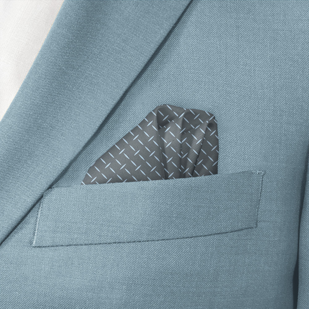 Crisscross Geometric Pocket Square - Wave Fold - Knotty Tie Co.