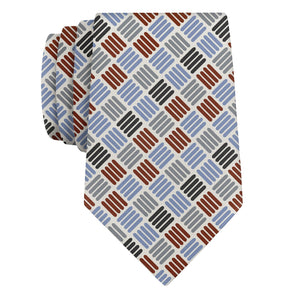 Crosshatch Plaid Necktie - Rolled - Knotty Tie Co.