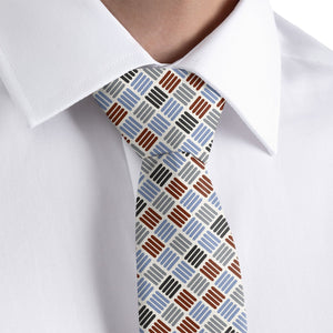 Crosshatch Plaid Necktie - Dress Shirt - Knotty Tie Co.