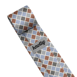 Crosshatch Plaid Necktie - Tag - Knotty Tie Co.