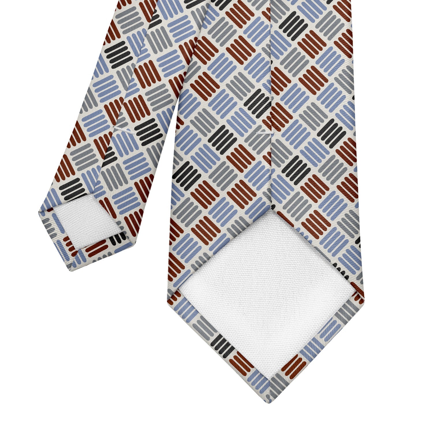 Crosshatch Plaid Necktie - Tipping - Knotty Tie Co.