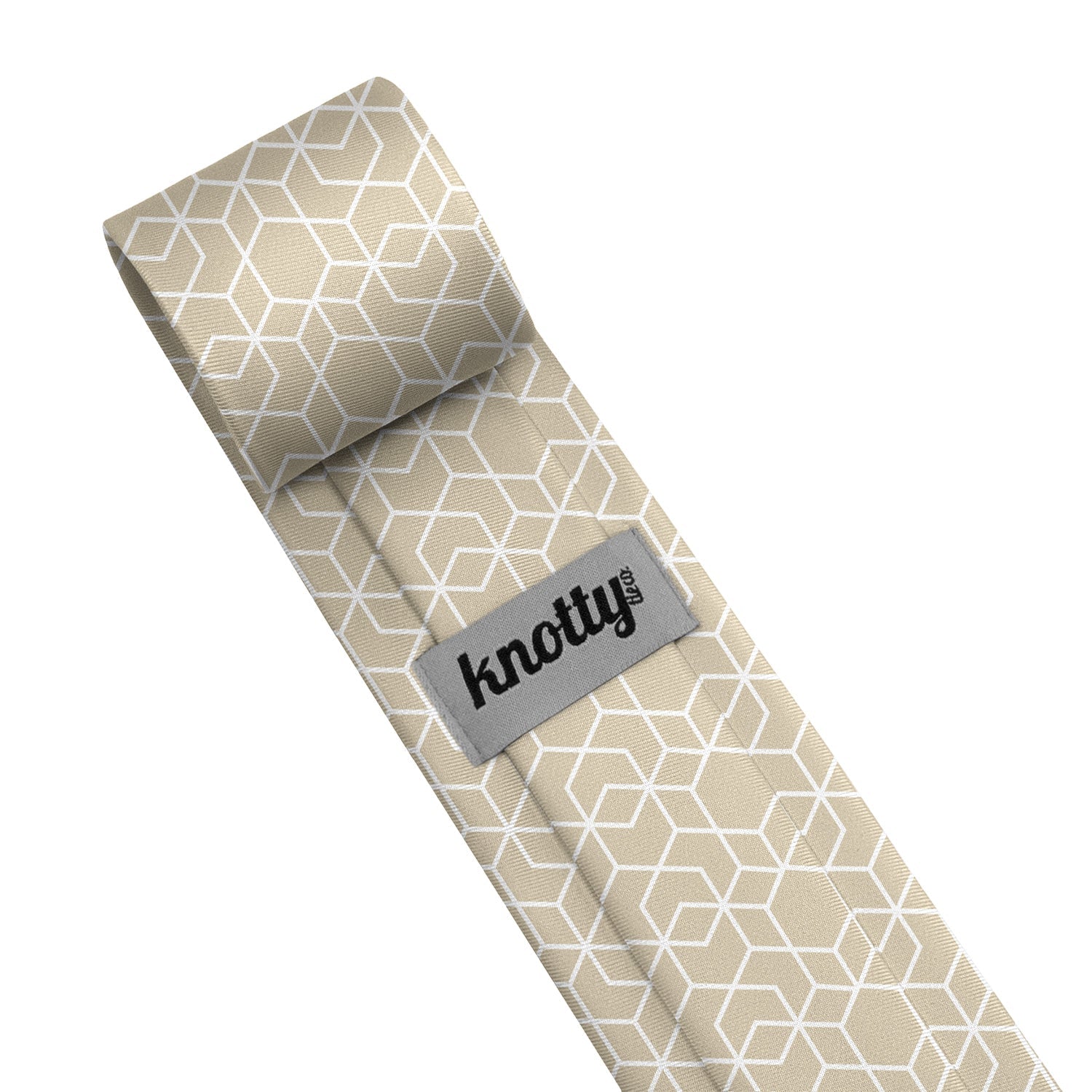 Crystalline Geometric Necktie - Tag - Knotty Tie Co.