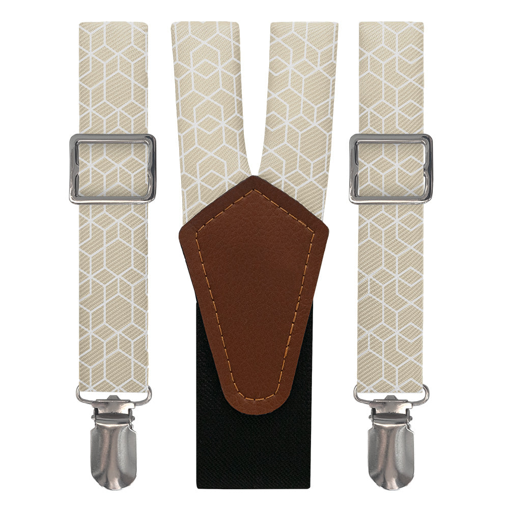 Crystalline Geometric Suspenders - Main View - Knotty Tie Co.