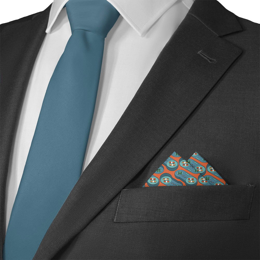 Ctrl Pocket Square - 12" Square - Knotty Tie Co.