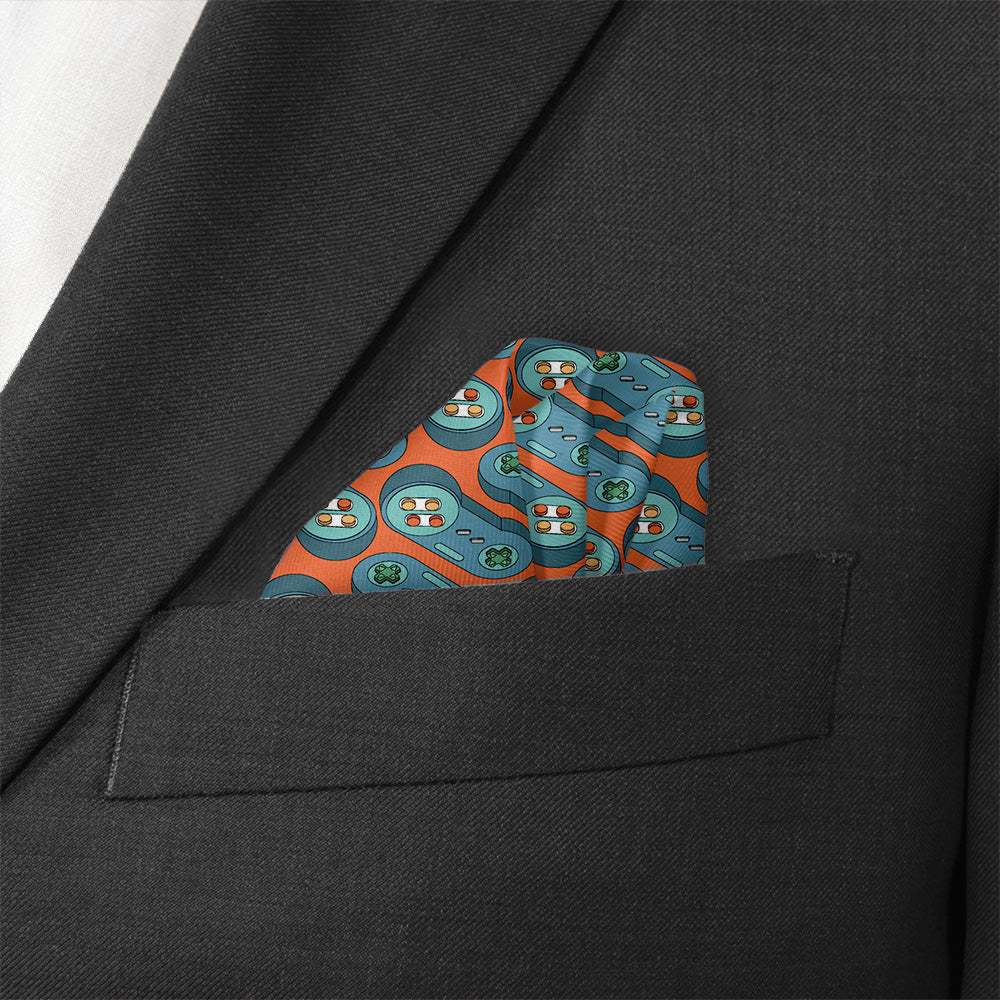 Ctrl Pocket Square - Wave Fold - Knotty Tie Co.