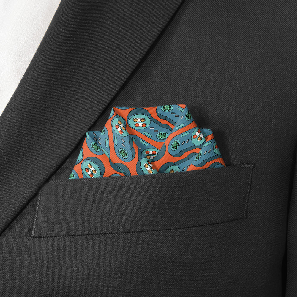 Ctrl Pocket Square - Scalloped Fold - Knotty Tie Co.