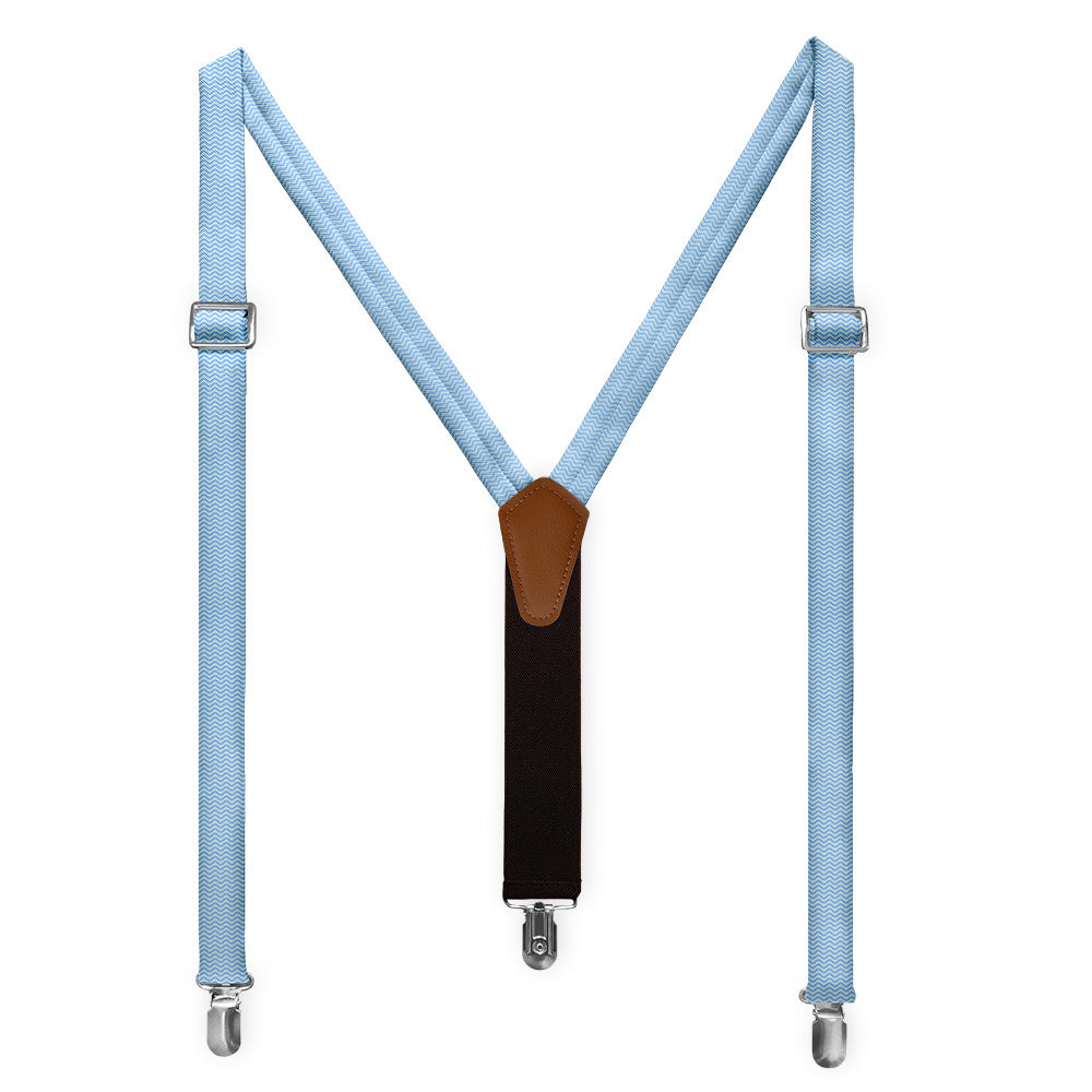 Current Geometric Suspenders - Full Front View - Knotty Tie Co.