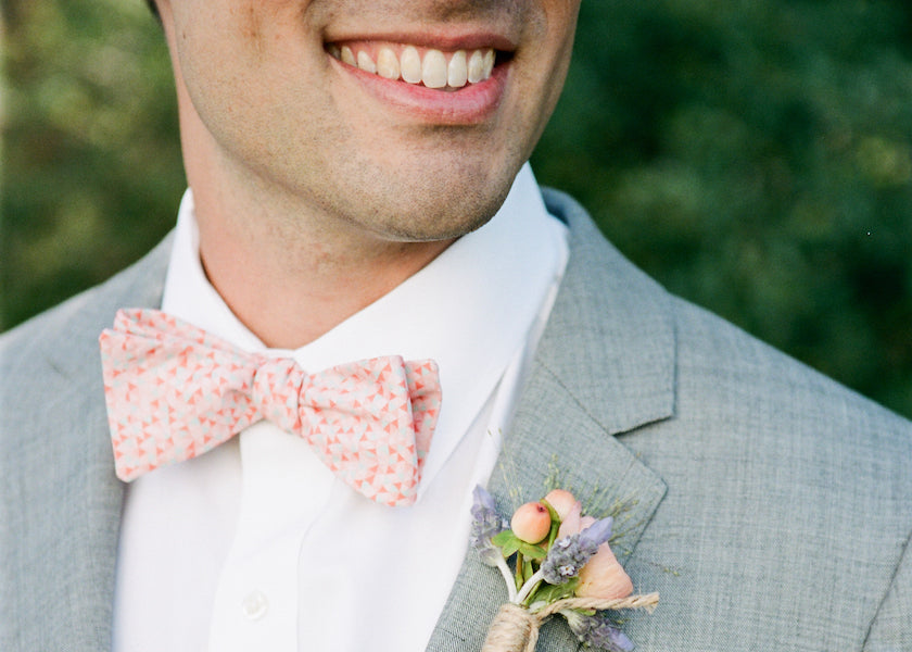 Monogrammed boy ties, personalized ring bearer wedding attire