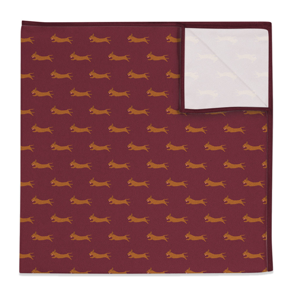 Dachshund Pocket Square - 12" Square - Knotty Tie Co.