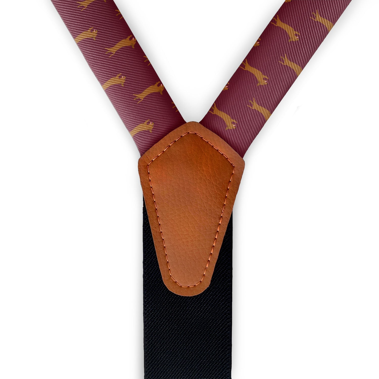 Dachshund Suspenders - Full Front View - Knotty Tie Co.