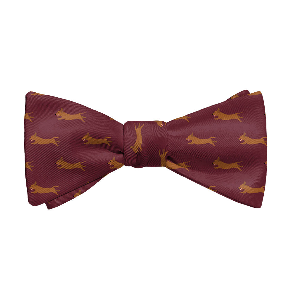 Dachshund Bow Tie - Adult Extra-Long Self-Tie 18-21" - Knotty Tie Co.