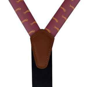 Dachshund Suspenders - Vegan Leather Y-Back - Knotty Tie Co.