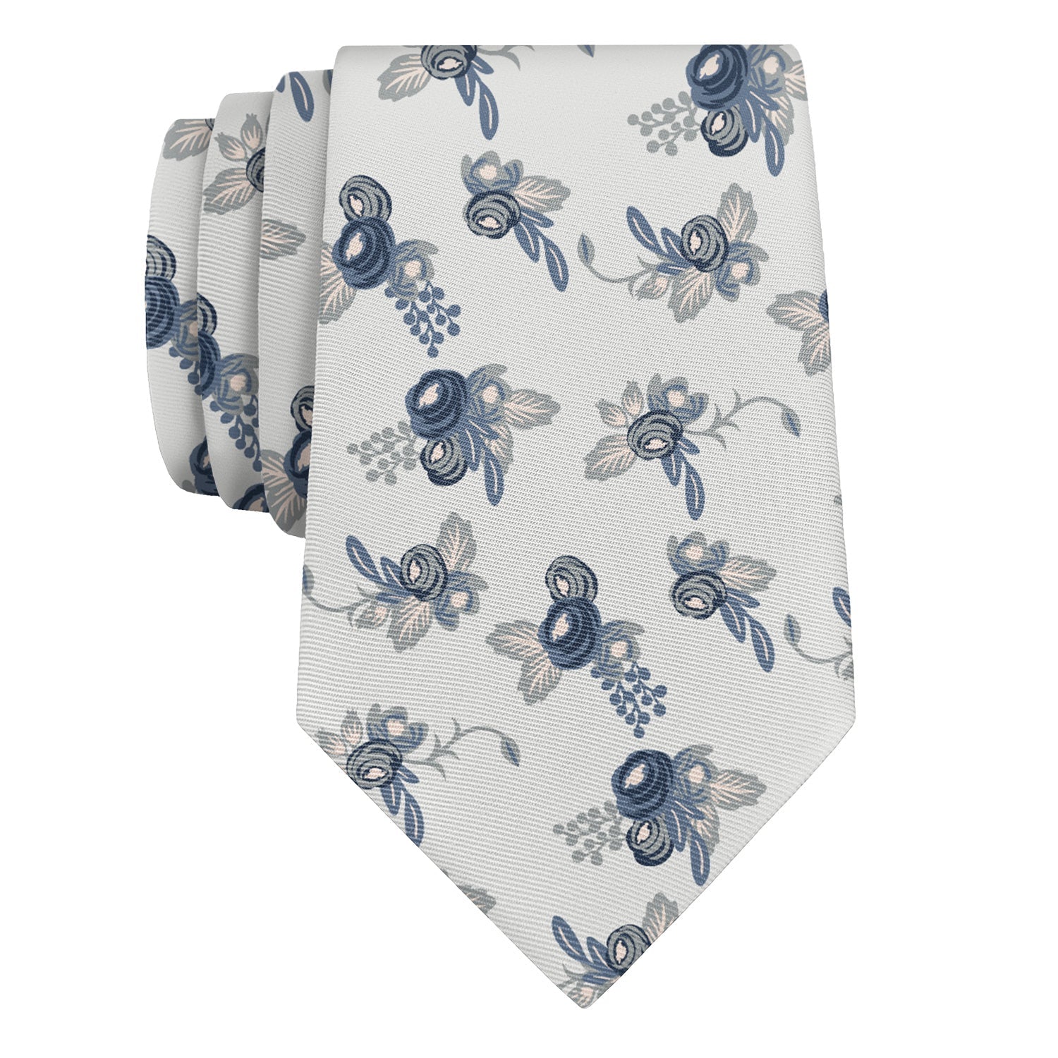 Dayton Floral Necktie - Rolled - Knotty Tie Co.