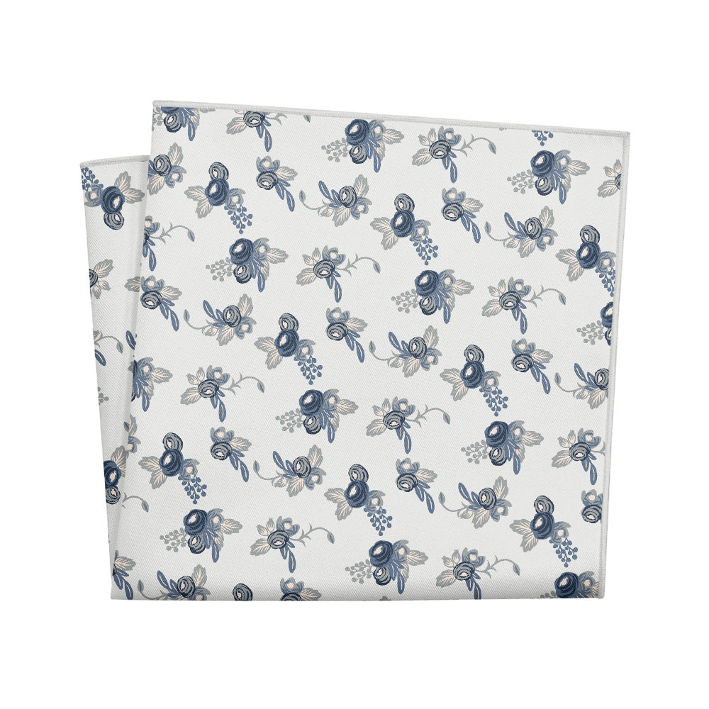 Dayton Floral Pocket Square - 12" Square - Knotty Tie Co.