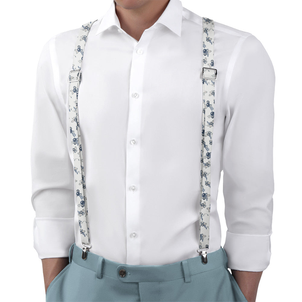 Dayton Floral Suspenders - Main View - Knotty Tie Co.