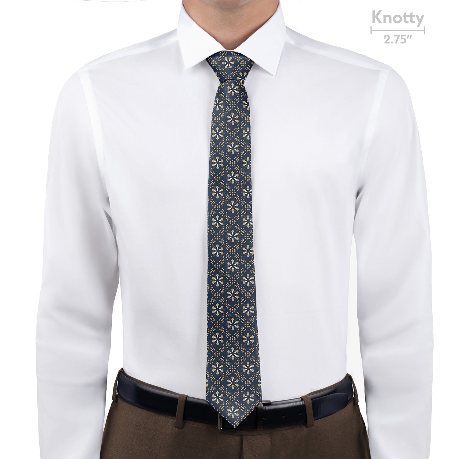 Deco Floral Necktie -  -  - Knotty Tie Co.