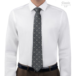 Deco Floral Necktie - Classic 3.5" -  - Knotty Tie Co.