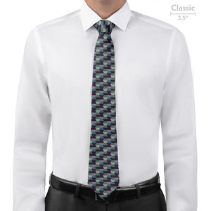 Deco Hex Geometric Necktie - Classic - Knotty Tie Co.