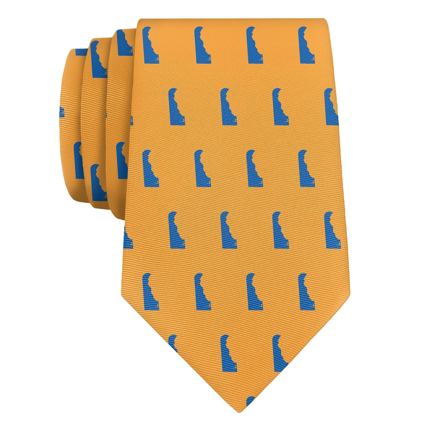 Delaware State Outline Necktie - Knotty 2.75" -  - Knotty Tie Co.