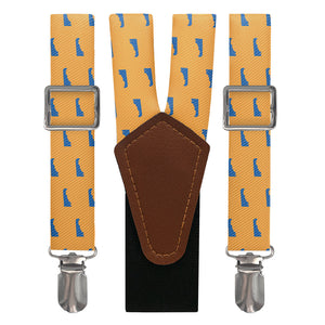 Delaware State Outline Suspenders - Main View - Knotty Tie Co.