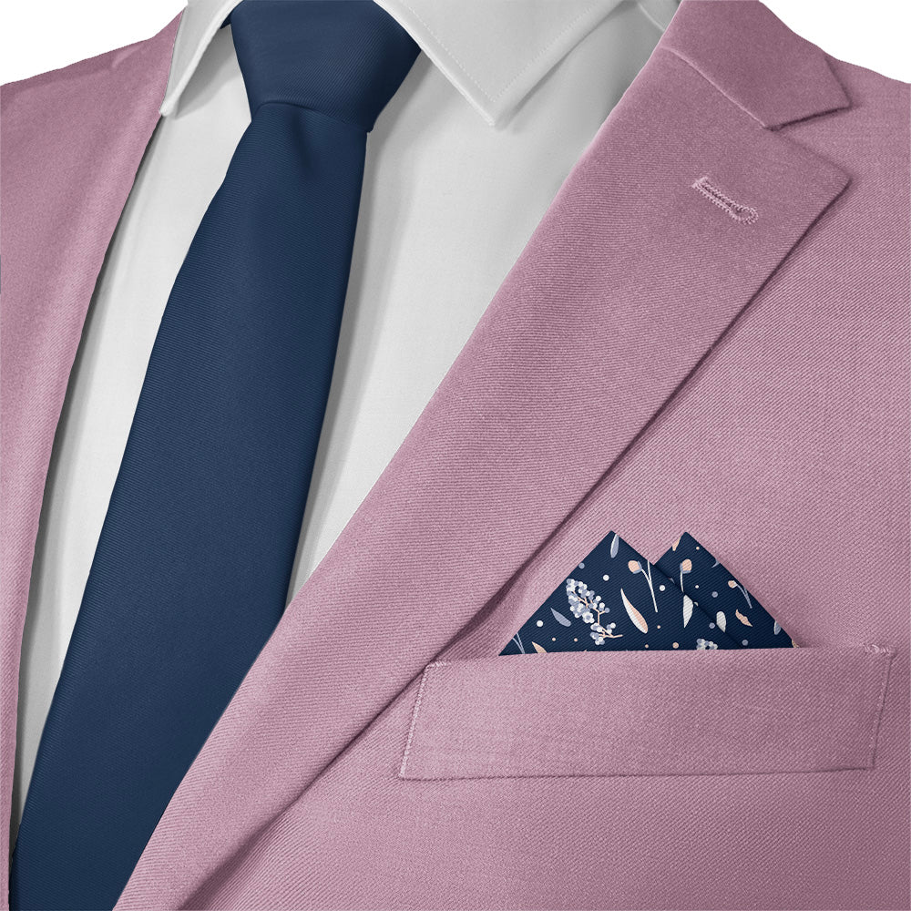 Delicate Floral Pocket Square - 12" Square - Knotty Tie Co.