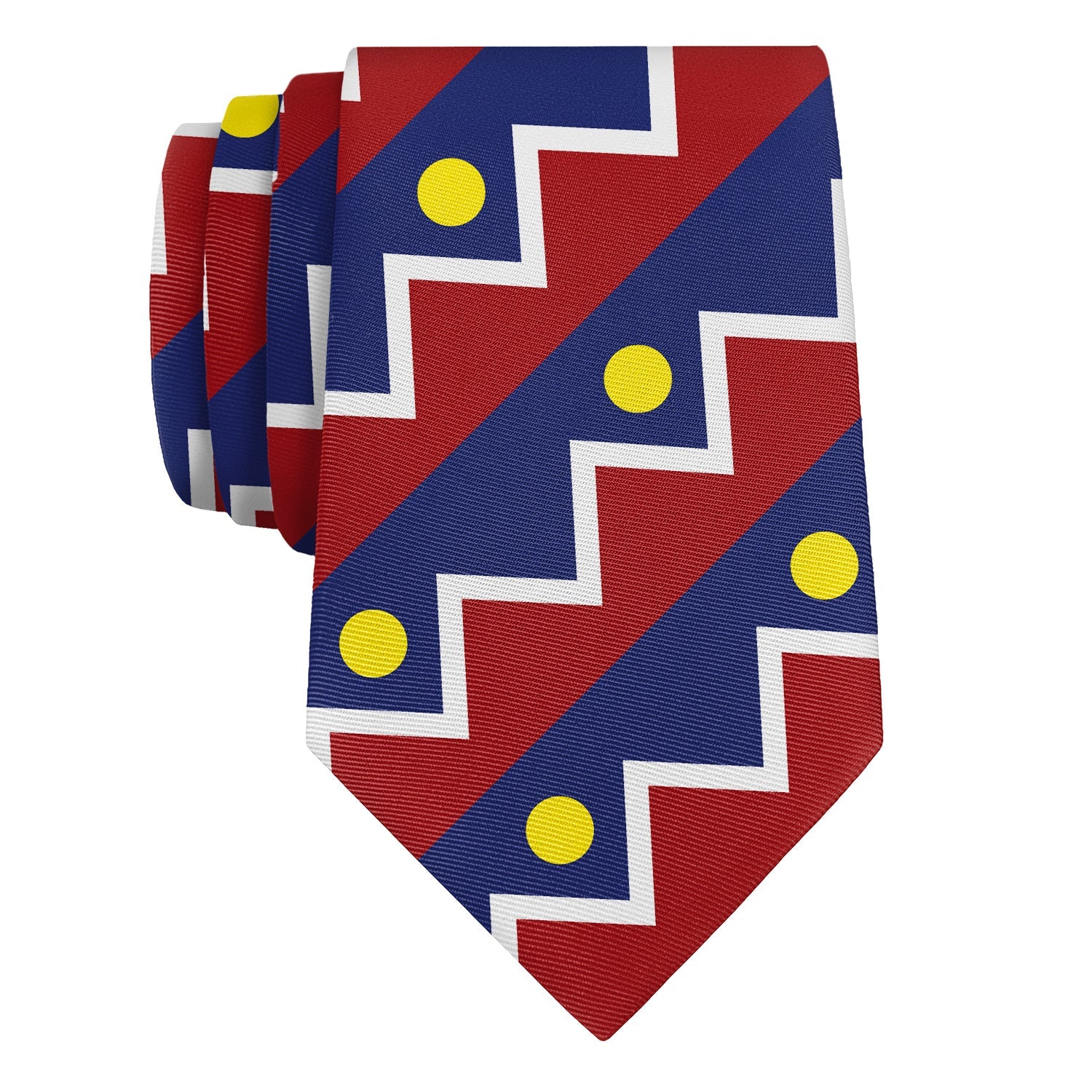 Denver Flag Necktie - Rolled - Knotty Tie Co.