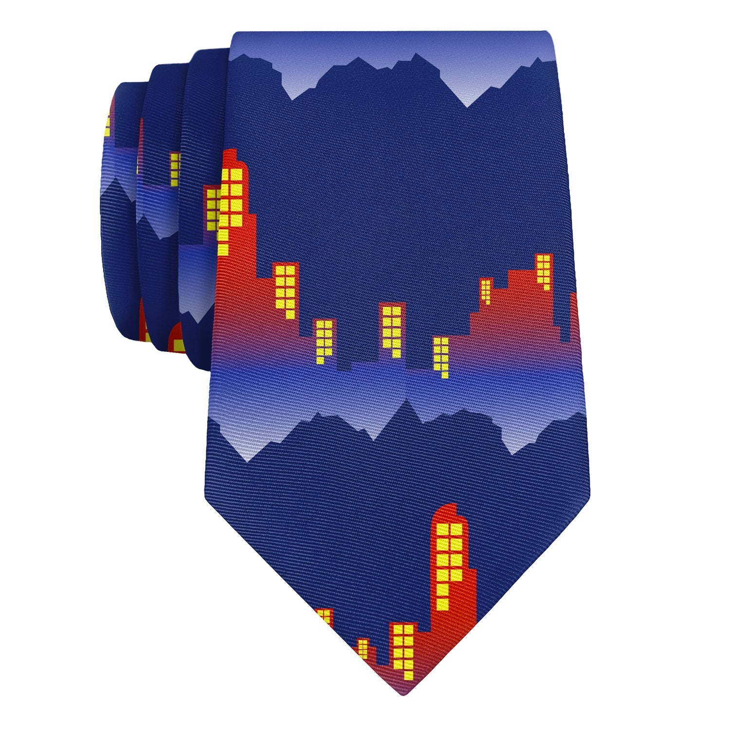 Denver Skyline Necktie - Rolled - Knotty Tie Co.