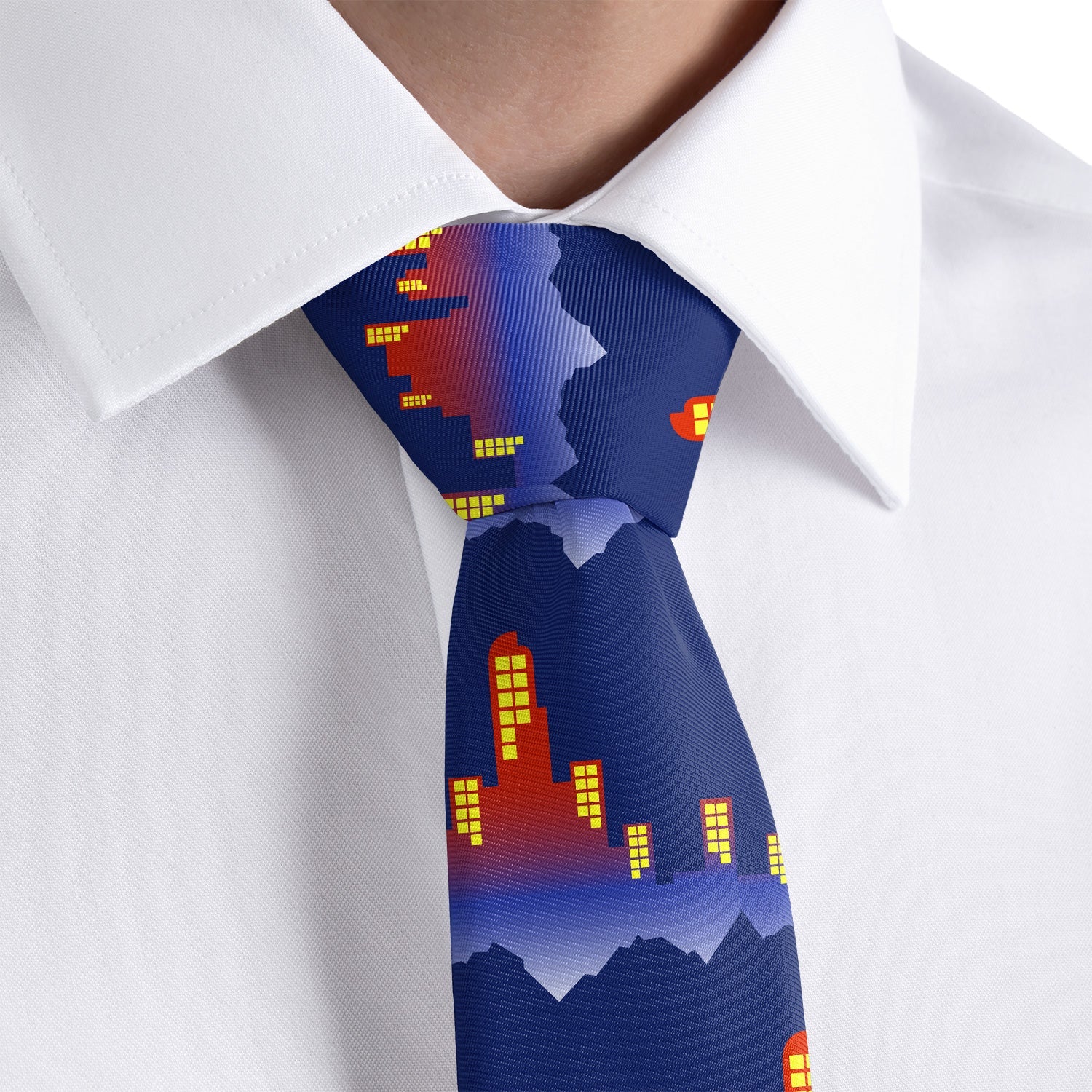 Denver Skyline Necktie - Rolled - Knotty Tie Co.