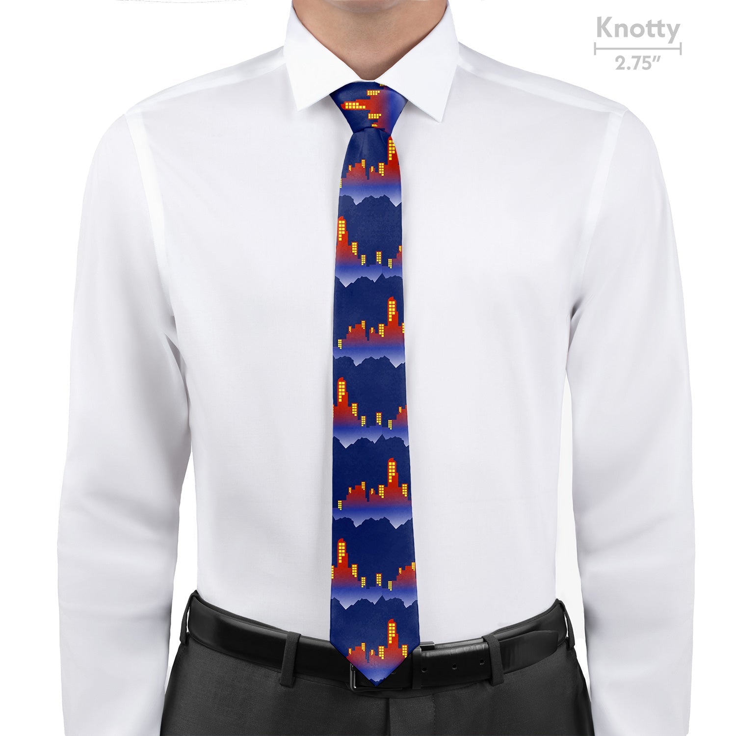 Denver Skyline Necktie - Knotty - Knotty Tie Co.