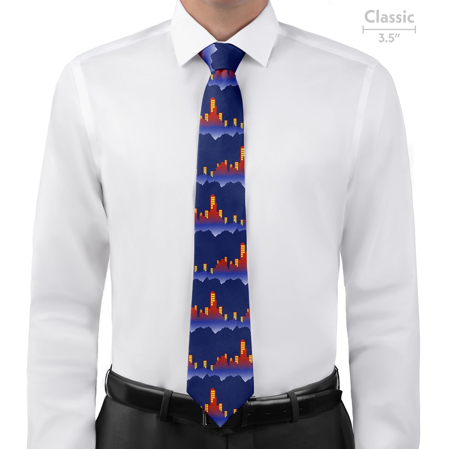 Denver Skyline Necktie - Classic - Knotty Tie Co.