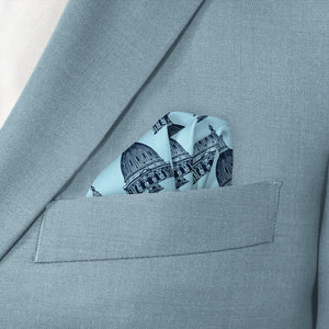 Denver Capitol Pocket Square - Wave Fold - Knotty Tie Co.