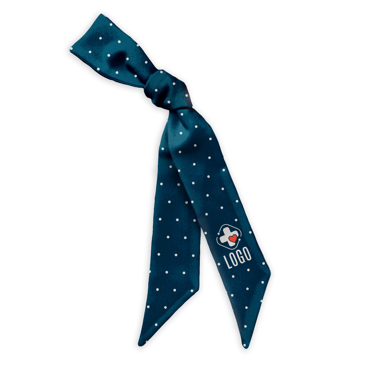 Denver Dots 1 Hair Flat Lay Logo Scarf - Knotty Tie Co.