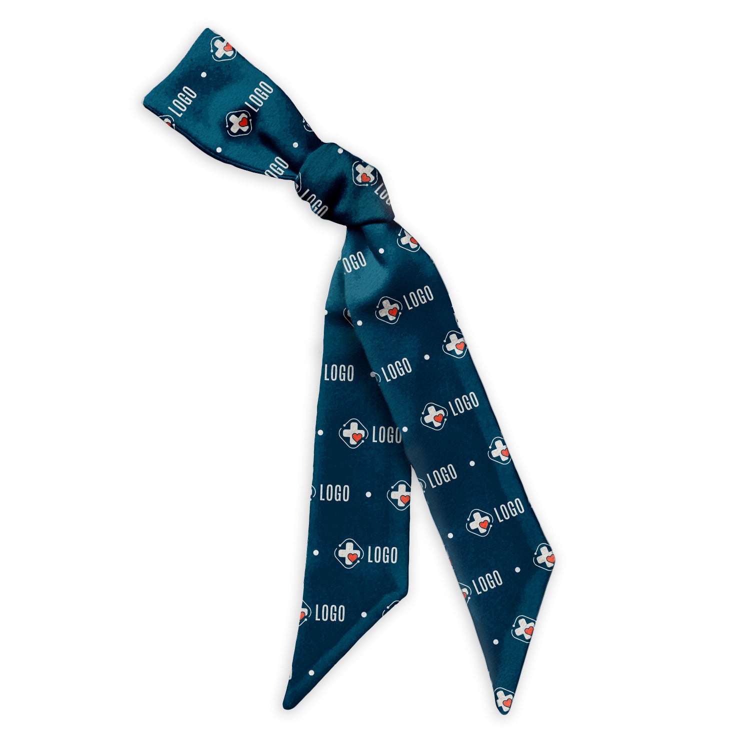 Denver Dots 2 Hair Flat Lay Logo Scarf - Knotty Tie Co.