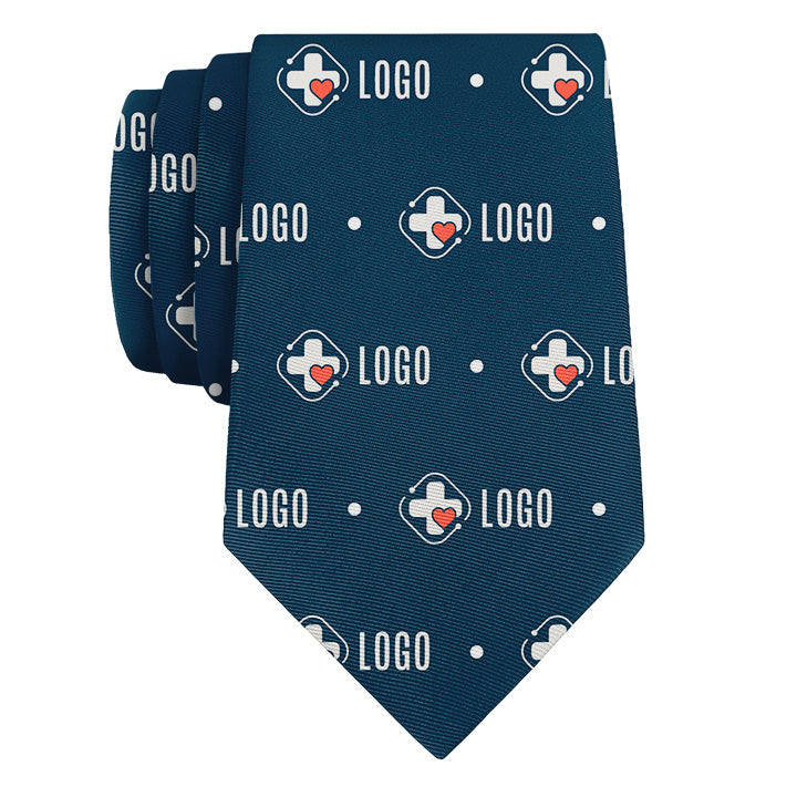 Custom Denver Dots 2 Logo Tie - Rolled - Knotty Tie Co.