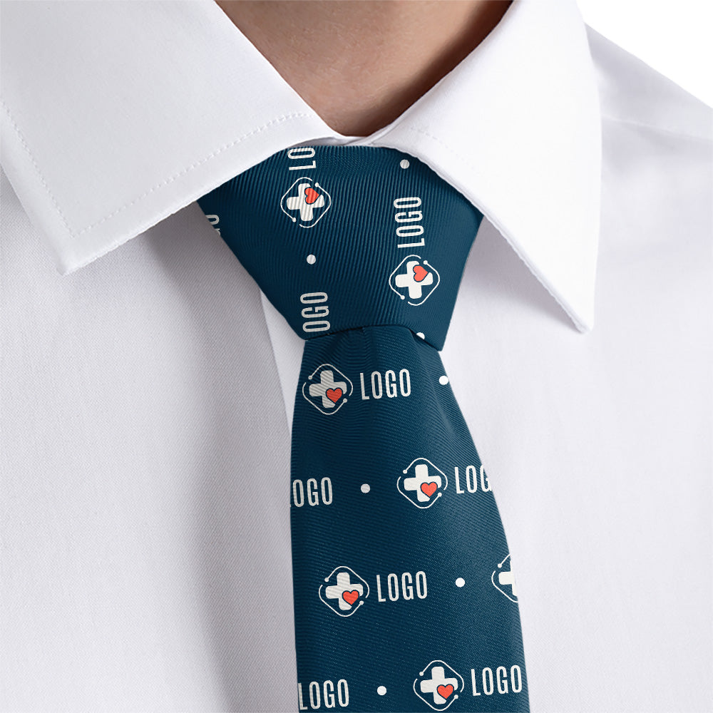 Custom Denver Dots 2 Logo Tie - Rolled - Knotty Tie Co.