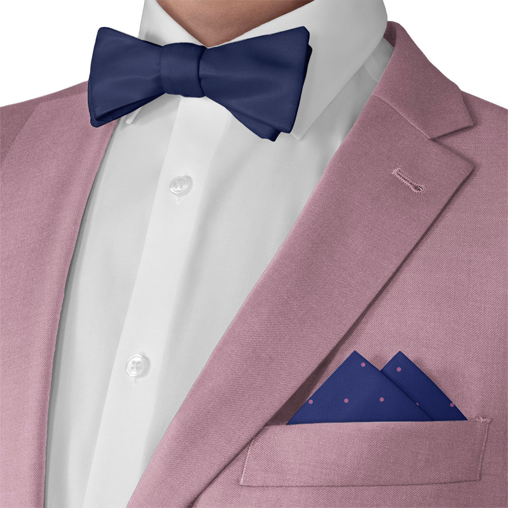 Denver Dots Pocket Square - Matching Bow Tie - Knotty Tie Co.