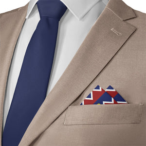 Denver Flag Pocket Square - Matching Necktie- Knotty Tie Co.