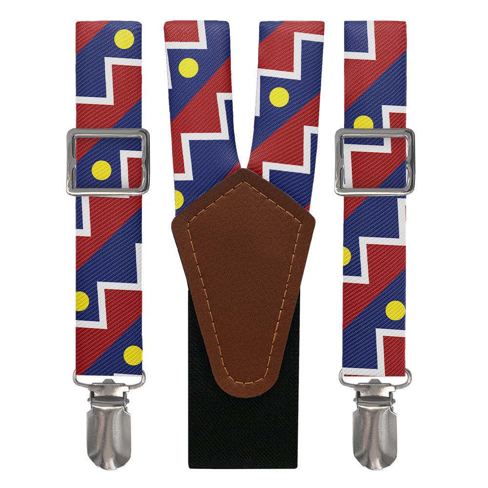 Denver Flag Suspenders - Main View - Knotty Tie Co.