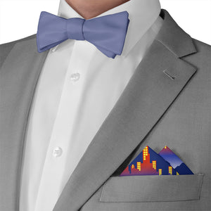 Denver Skyline Pocket Square - Matching Bow Tie - Knotty Tie Co.