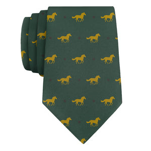 Derby Horses Necktie - Rolled - Knotty Tie Co.