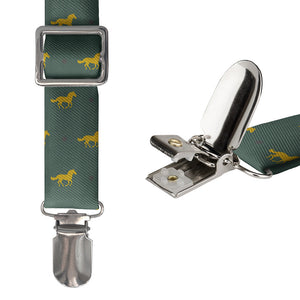 Derby Horses Suspenders - Hardware and Strap - Knotty Tie Co.