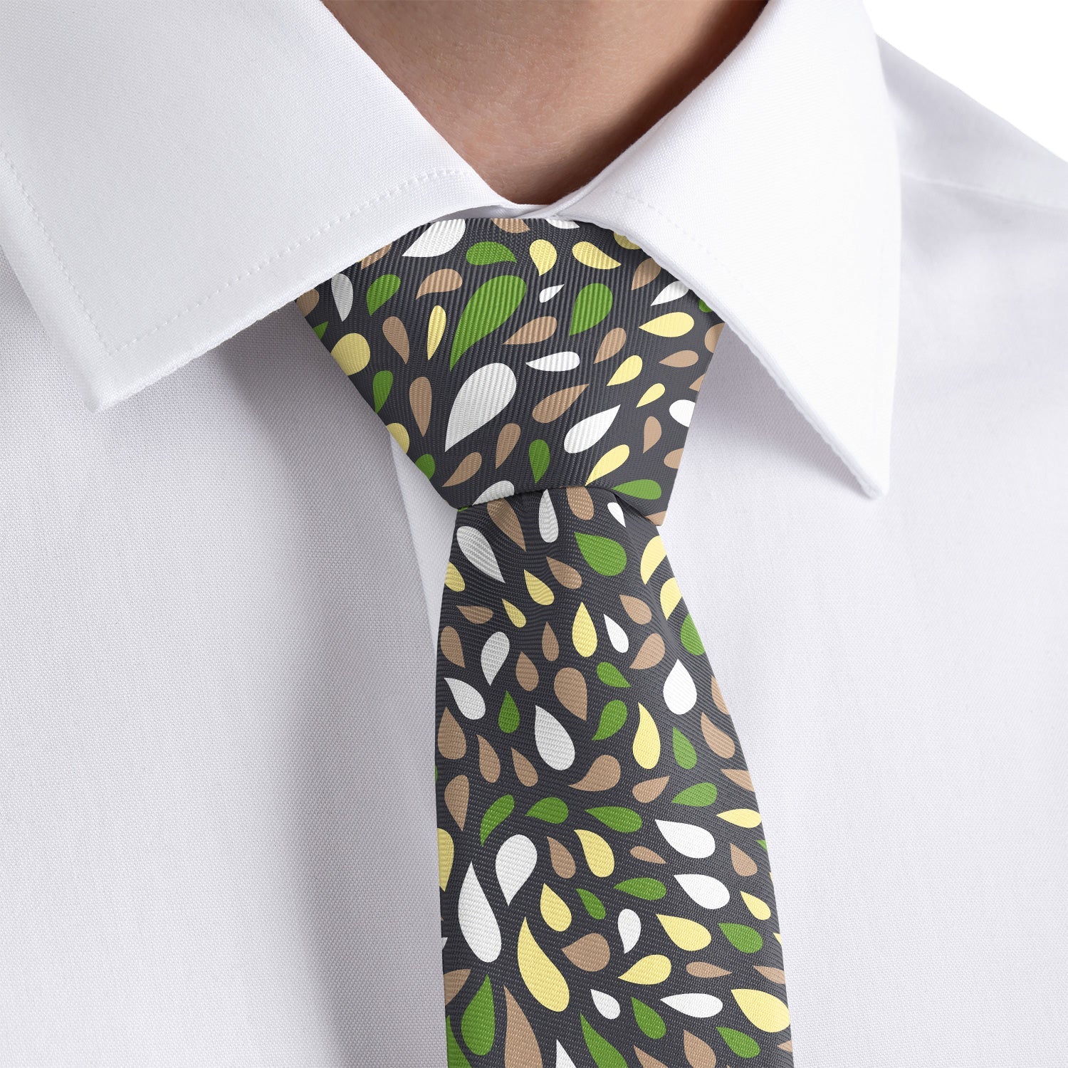 Dew Paisley Necktie - Rolled - Knotty Tie Co.