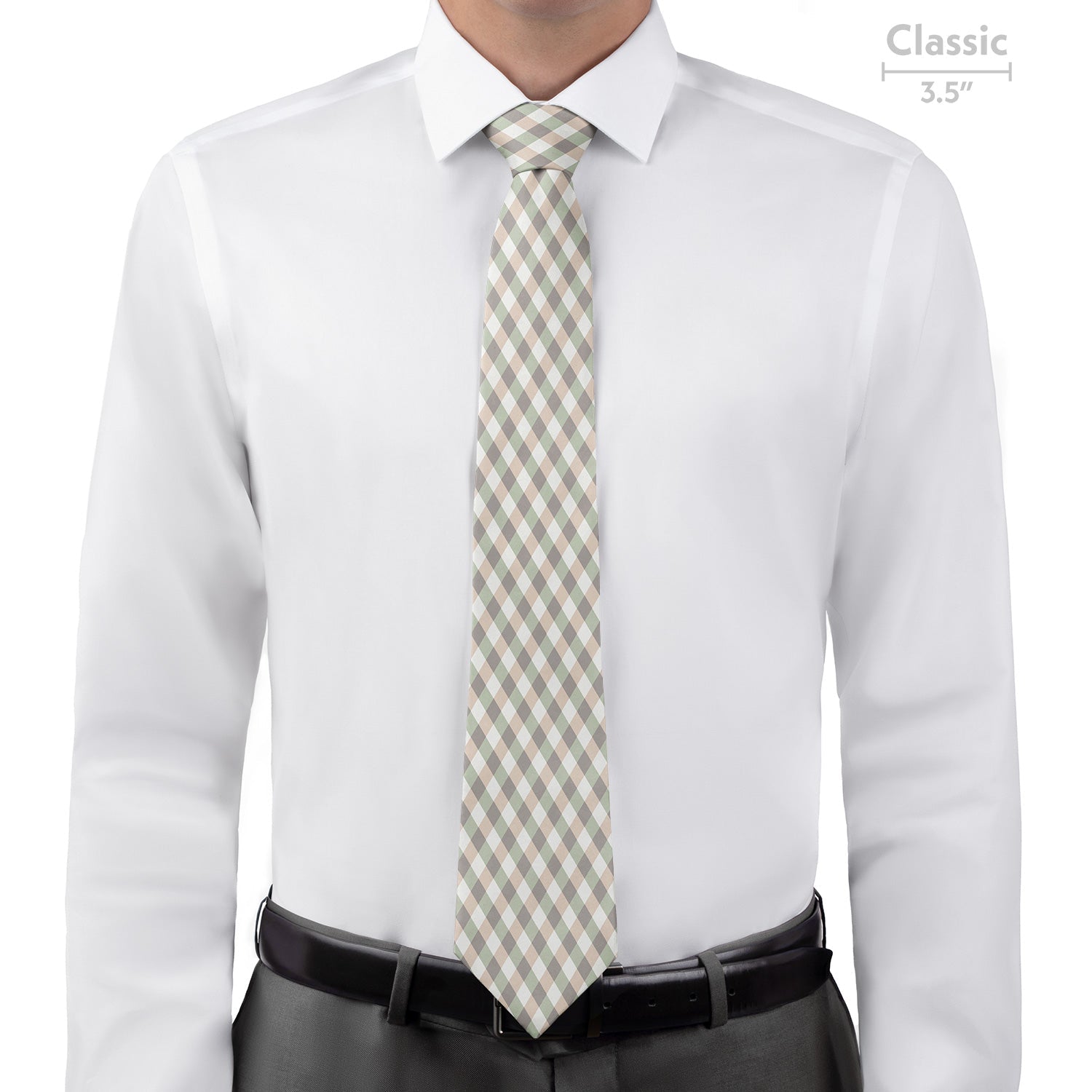 Diamond Plaid Necktie - Classic - Knotty Tie Co.