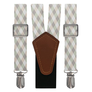 Diamond Plaid Suspenders - Main View - Knotty Tie Co.