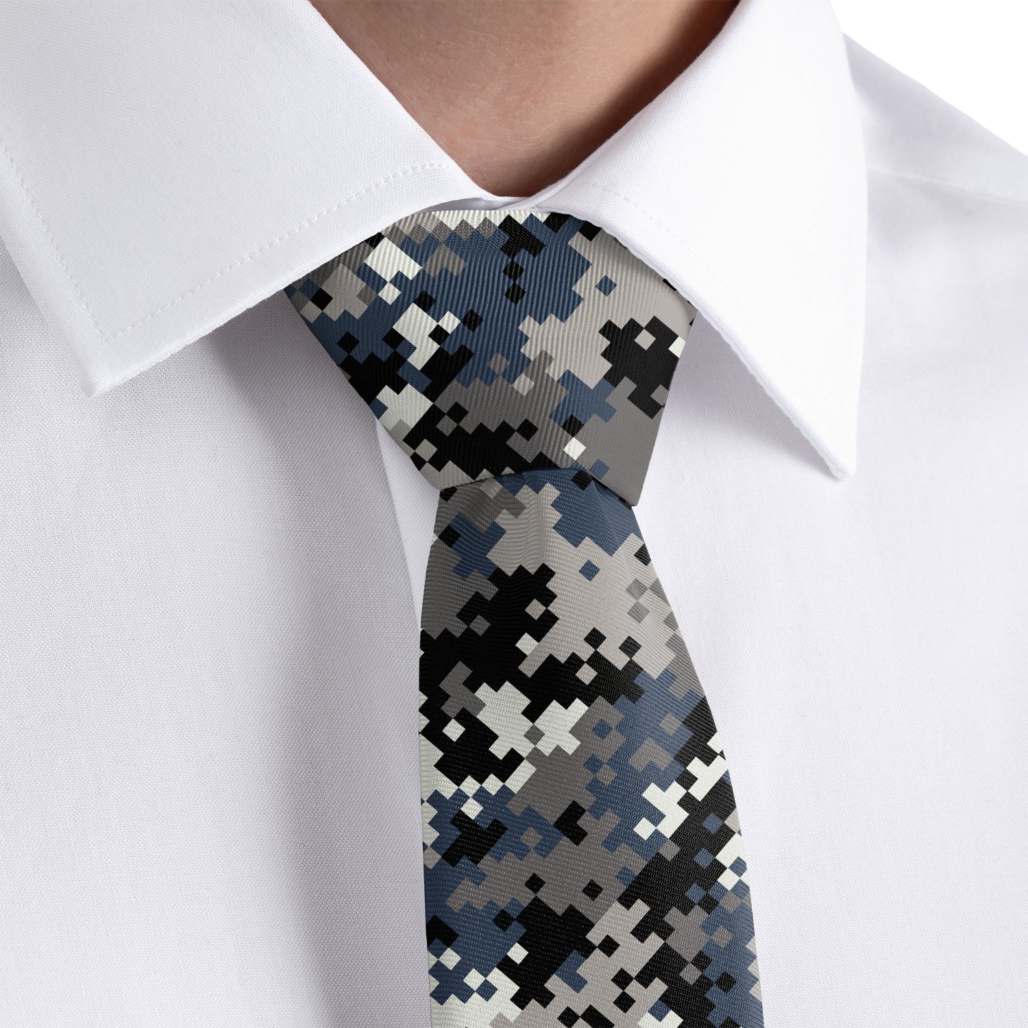 Digi Camo Necktie - Rolled - Knotty Tie Co.