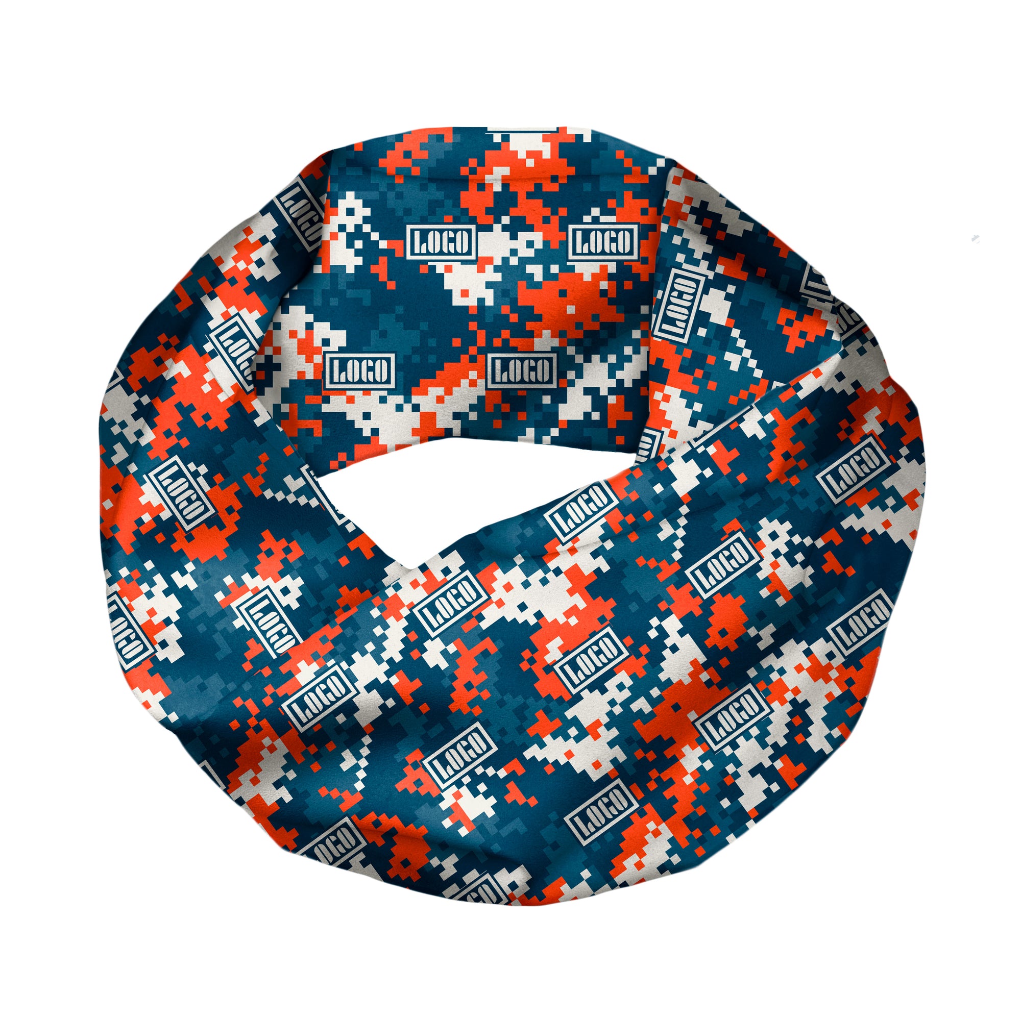 Digi Camo 2 Infinity Logo Scarf - Knotty Tie Co.