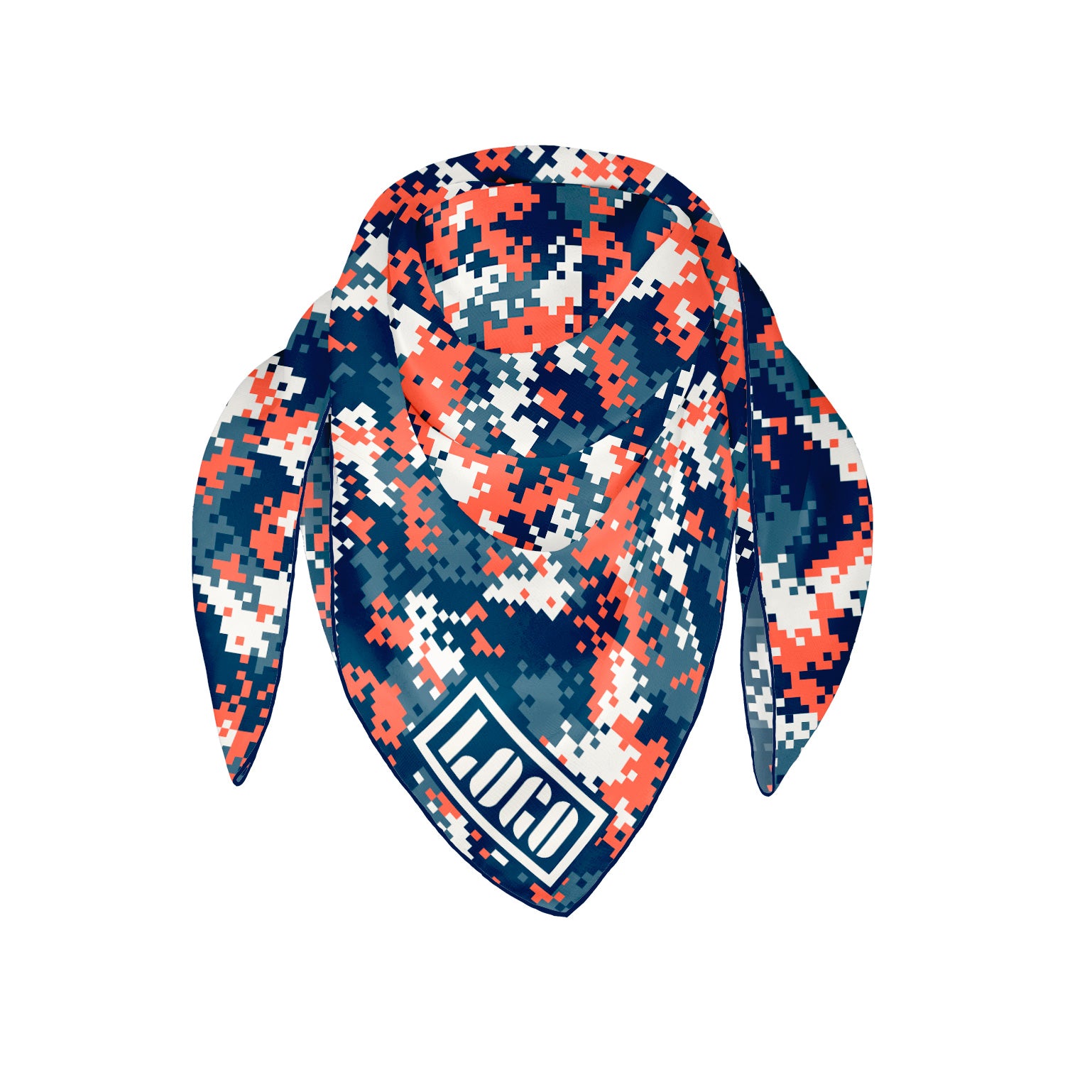 Digi Camo 4 Square Chiffon Logo Scarf - Knotty Tie Co.