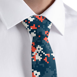 Custom Digi Camo 1 Logo Tie - Dress Shirt - Knotty Tie Co.