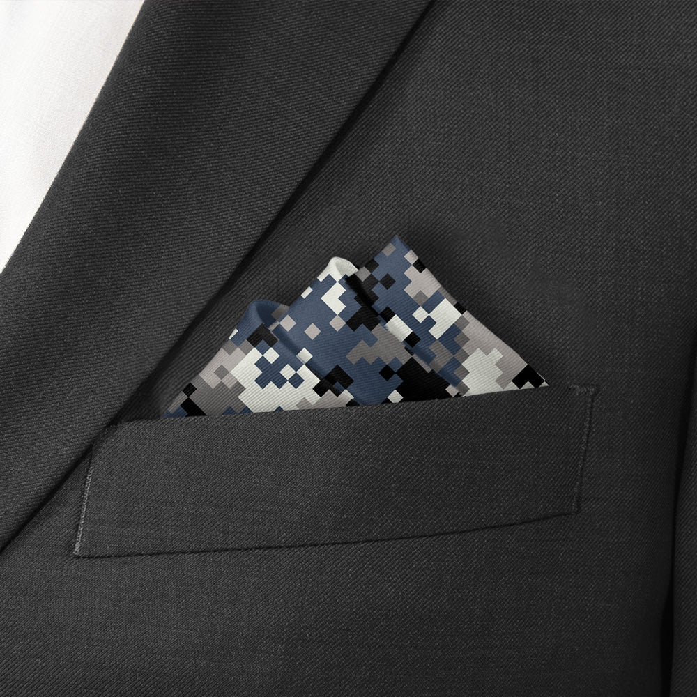 Digi Camo Pocket Square - Stairs Fold - Knotty Tie Co.