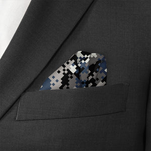 Digi Camo Pocket Square - Wave Fold - Knotty Tie Co.